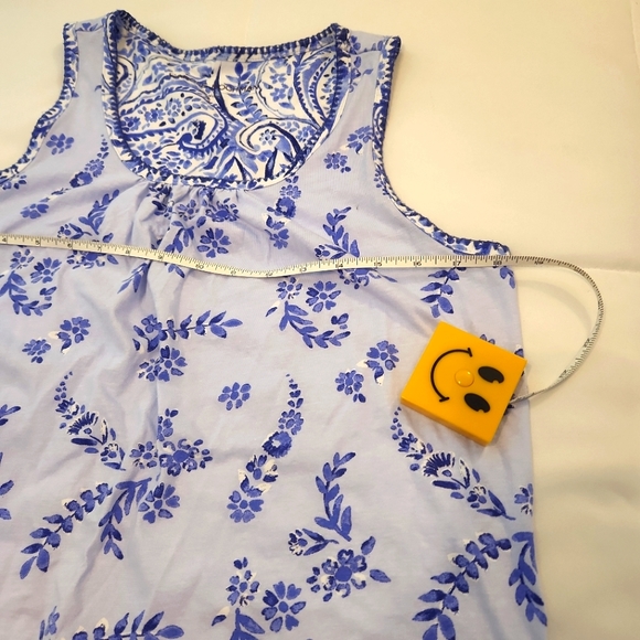 Carole Hochman Blue Floral Robe & Nightgown Set S - Picture 10 of 12